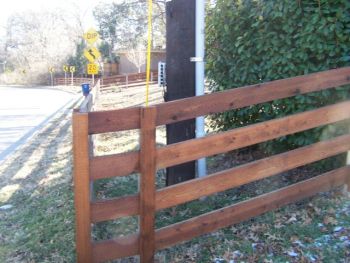 Horizontal Wood  Fence