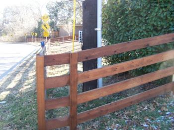 Horizontal Wood  Fence