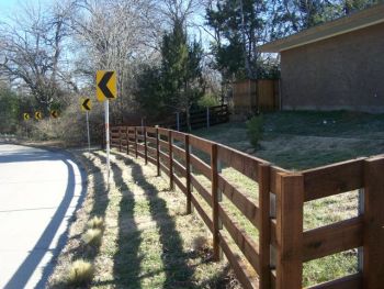 Horizontal Plank Fence