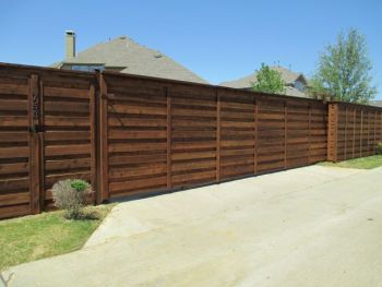Horizontal Privacy Fence Design