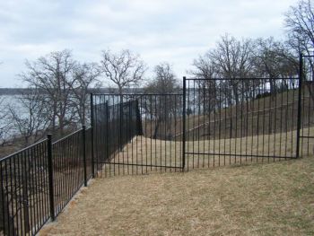 Black Metal Iron Fence