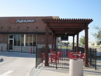 Pizza Hut Iron Fence and Pergolas