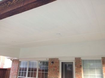 White Ceiling Patio Covers