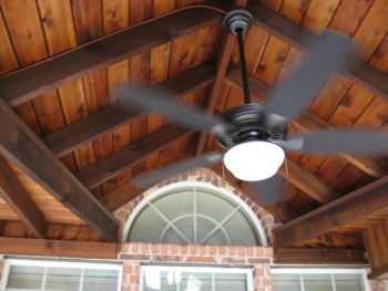 Patio Cover with Ceiling Fan
