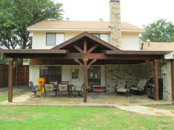 Wooden Gable Patio Cover