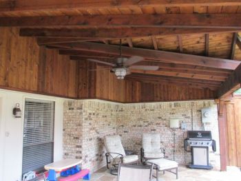 Exposed Wood Patio Cover