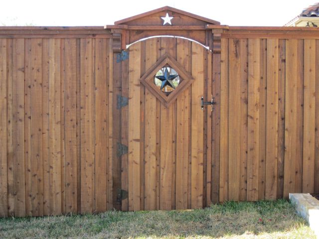 wooden fence gate