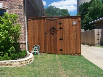 Arched Top Stained Pedestrian Gates