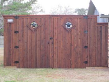 Star Decorative Double Door Pedestrian Gates