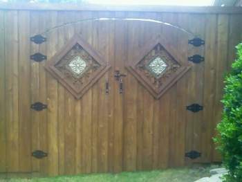 Double Door Arch Top Pedestrian Gates