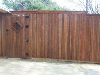 Flat Top Wooden  Pedestrian Gates and Fence