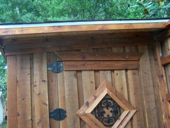 Stained Wood Shed