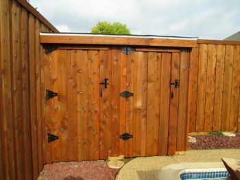 Storage Stained Wood Shed