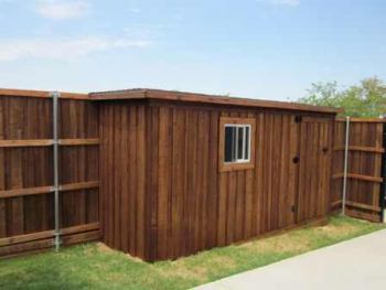 Stained Wood Shed