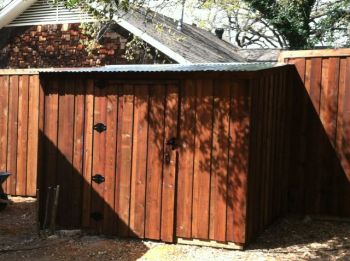 Stained Small Wood Shed