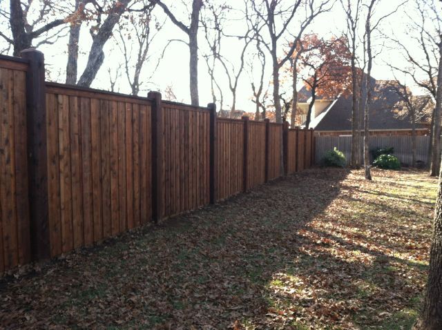 8x8 posts board on board fence