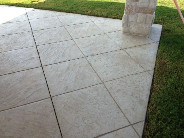 Stamped Concrete by Texas Best Fence & Patio