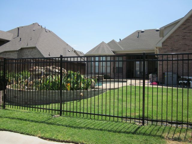 Wrought Iron Fence installed by Texas Best Fence & Patio
