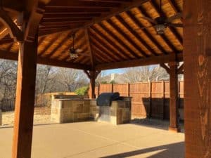 outdoor kitchen - outdoor kitchen under patio cover