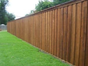 wood fence - wood fence clear of debris