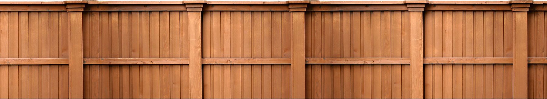 Stained Wood Fence