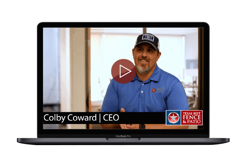 Colby Coward, CEO of Texas Best Fence & Patio