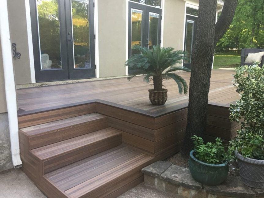 How to Composite Deck Maintenance - Composite Deck steps by Texas Best Fence & patio