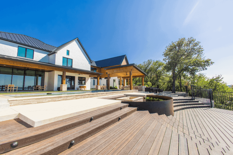 house with composite deck - benefits of composite deck