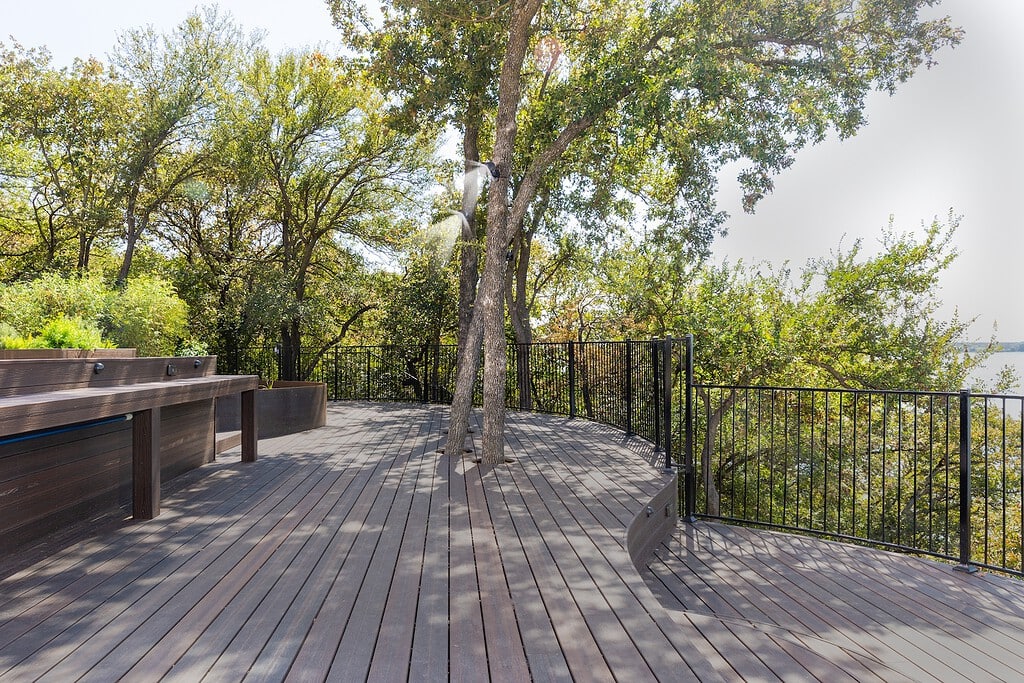How to Composite Deck Maintenance - backyard Composite Deck by Texas Best Fence & patio