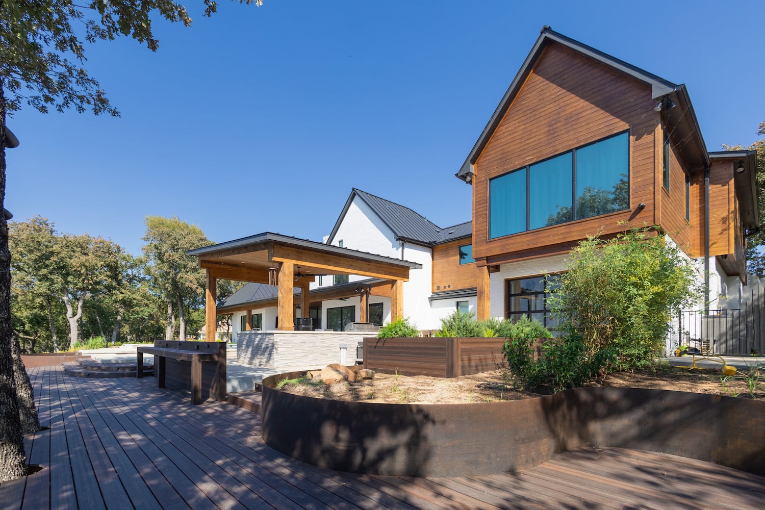 Luxury Composite Deck installed by Texas Best Fence & Patio