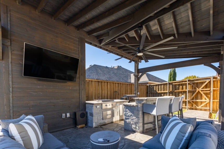 Football Season Outdoor Space ideas | Texas Best Fence & Patio