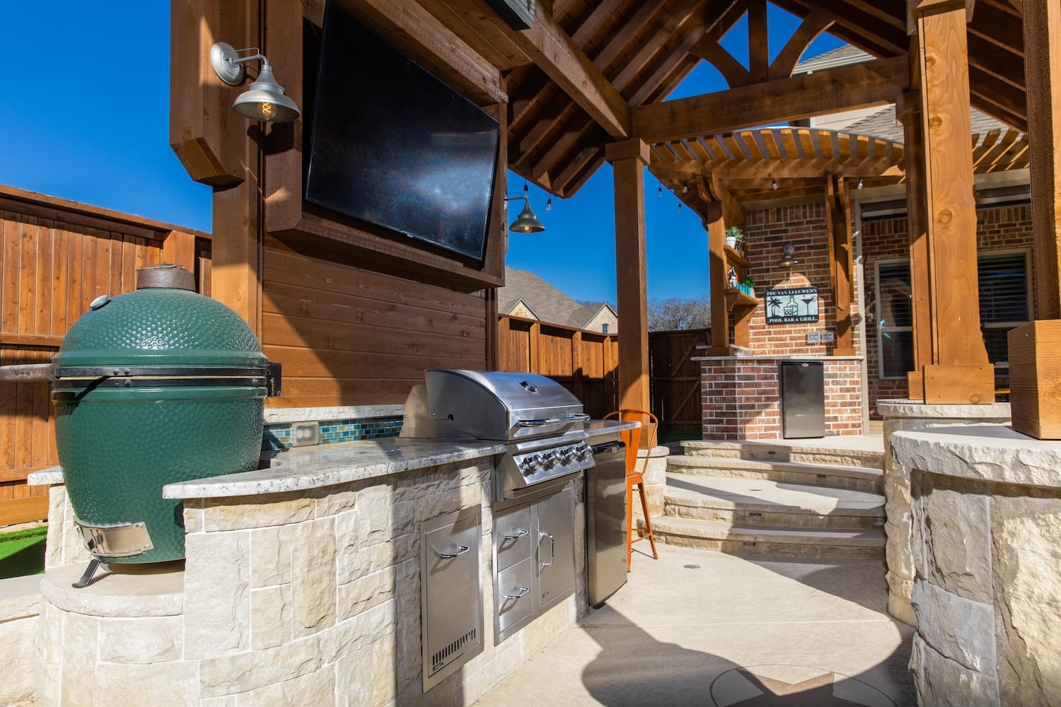 Fence and Outdoor Living Project in Copper Canyon, TX by Texas best Fence & Patio