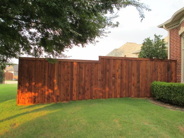 board on board fence - standard board on board fence